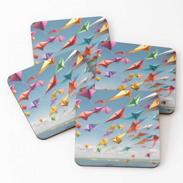 Item preview, Origami Art - Dancing Colours in the Wind: A Symphony of Kites Soaring High designed and sold by ArtfulFolds.