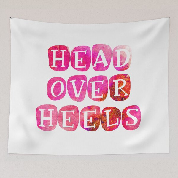 Item preview, Bright 'Head over Heels' Typography Design designed and sold by StylishTayla.
