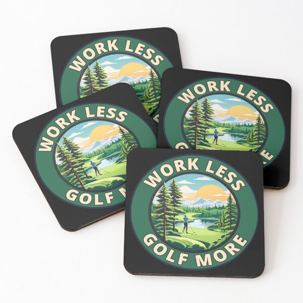 Item preview, Work Less, Golf More designed and sold by Gilby-Designs.