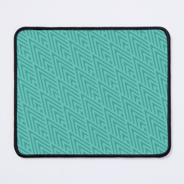 Item preview, Green Triangle Lines Diamonds Arrowheads Repeat Boundless Decor designed and sold by Alchemy-A-La-G.