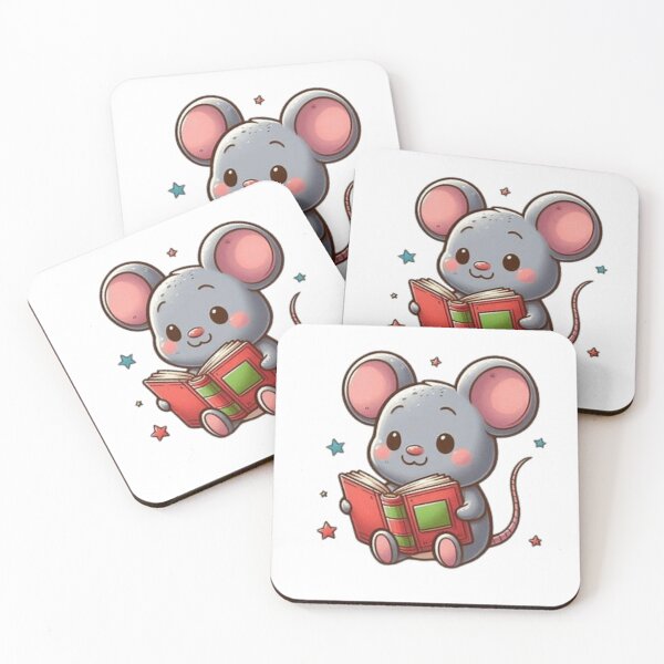 Item preview, Back to school mouse reading books designed and sold by Culmika.