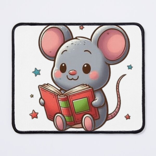 Item preview, Back to school mouse reading books designed and sold by Culmika.