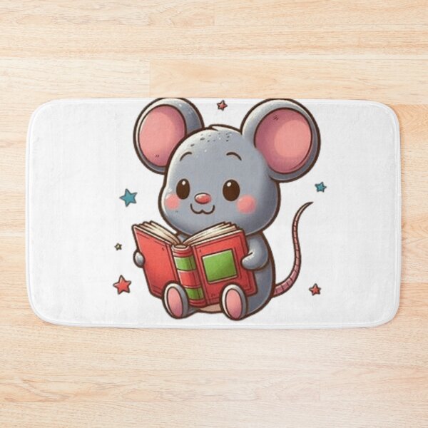Item preview, Back to school mouse reading books designed and sold by Culmika.