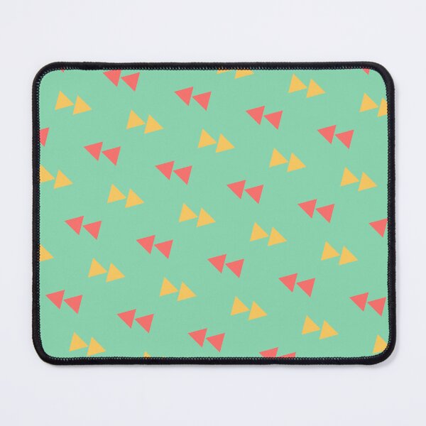 Item preview, Red & Yellow Triangle Arrows Repeating Green Boundless Decor designed and sold by Alchemy-A-La-G.