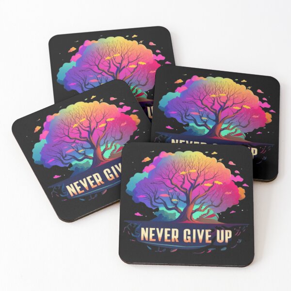 Item preview, positive colorful tree of power, never give up designed and sold by GuliMerch.