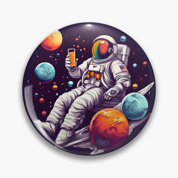 Item preview, Astronaut Drinking Juice in Space  designed and sold by MoonRag.