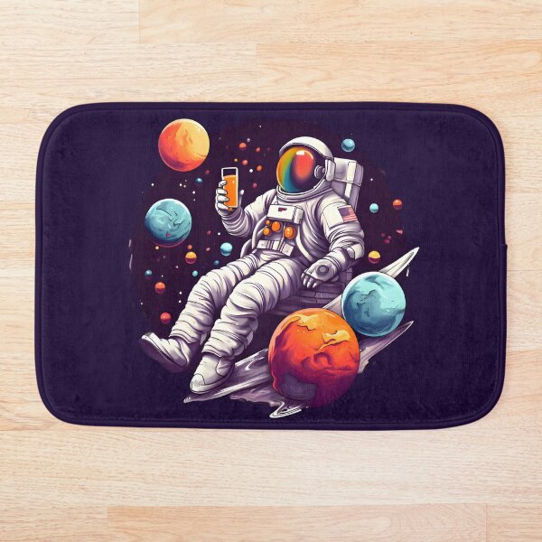 Item preview, Astronauta bebiendo jugo en el espacio designed and sold by MoonRag.