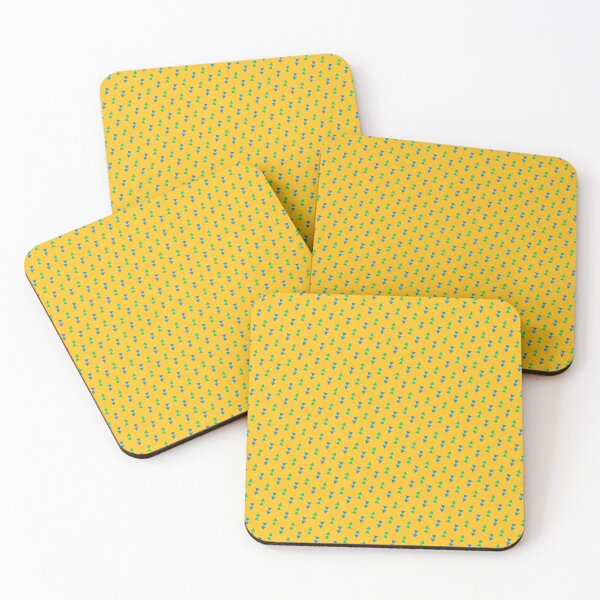 Item preview, Green & Blue Triangle Arrows Repeating Yellow Boundless Decor designed and sold by Alchemy-A-La-G.