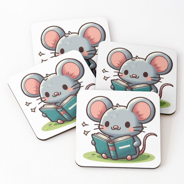 Item preview, Back to school mouse reading books designed and sold by Culmika.