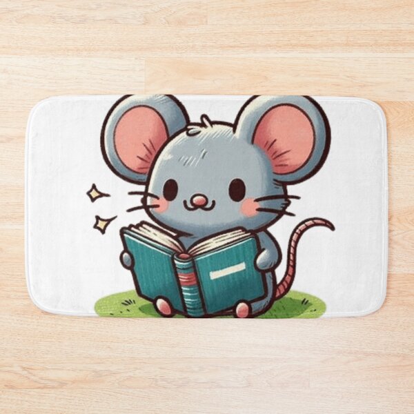 Item preview, Back to school mouse reading books designed and sold by Culmika.
