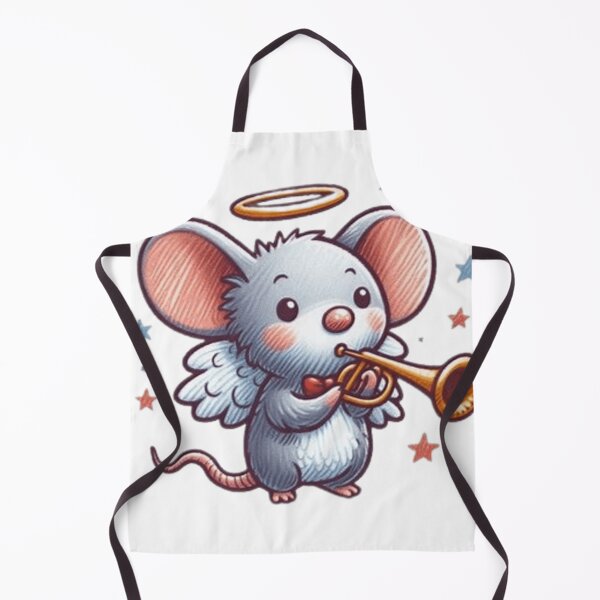 Item preview, Cute mouse angel with a trumpet  designed and sold by Culmika.
