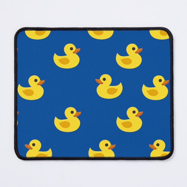 Item preview, Yellow Rubber Ducks on Blue Background designed and sold by arabicdesigns.