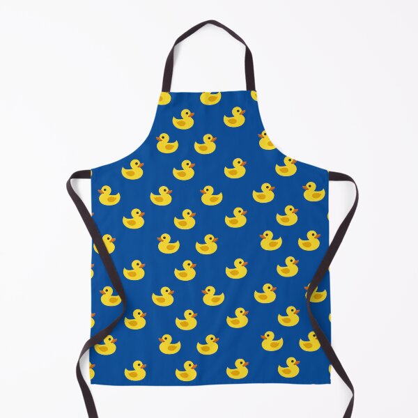 Item preview, Yellow Rubber Ducks on Blue Background designed and sold by arabicdesigns.