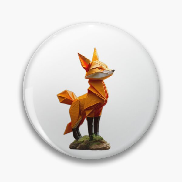 Artikelvorschau, Origami-Fuchs, geometrische Low-Poly-Tier-Wandkunst entworfen und verkauft von d03090.