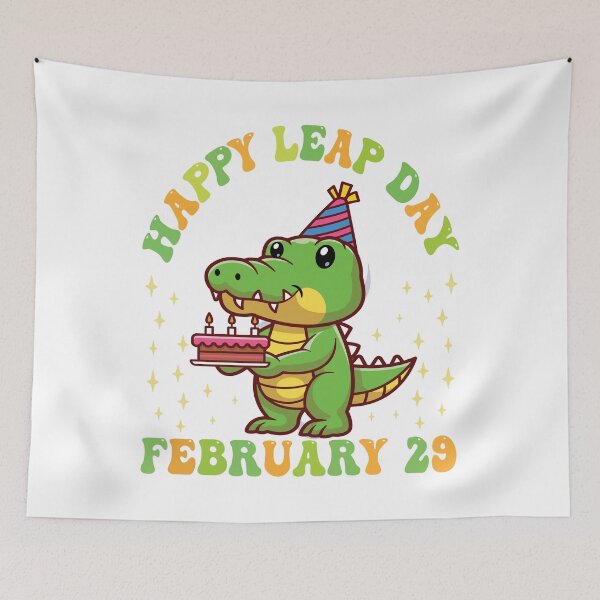 Item preview, Funny T-Rex Lover Hoppy Leap Day February 29 T-Rex Birthday designed and sold by Wenterful.