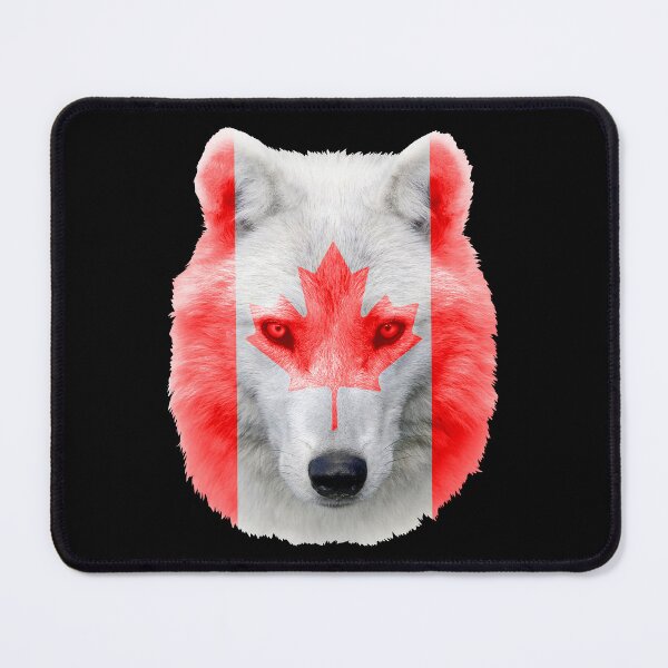 Item preview, Artic Wolf With Canada Flag designed and sold by PNGShop.