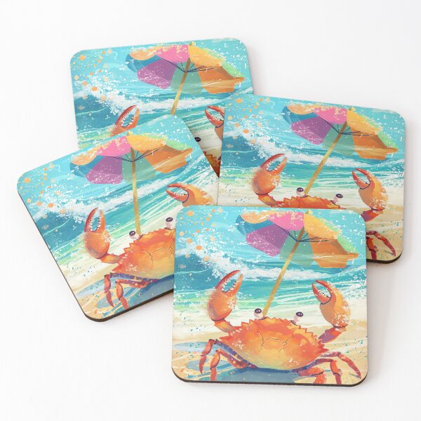Item preview, Colorful Crab Scuttle designed and sold by cute-animals99.