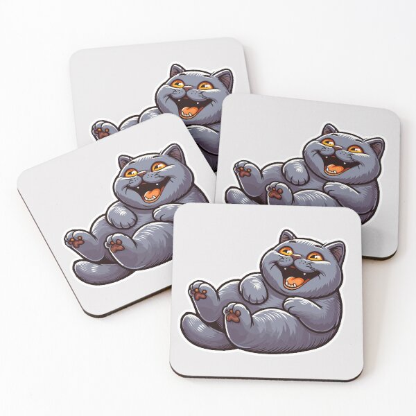 Item preview, British Shorthair Cat funny cute cat kawaii kids cartoon designed and sold by Elarex.
