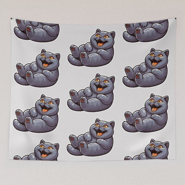 Item preview, British Shorthair Cat funny cute cat kawaii kids cartoon designed and sold by Elarex.