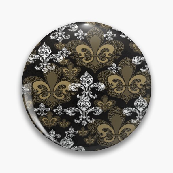 Item preview, Fleur De Lis Black and Gold designed and sold by BerryBerryBaby.