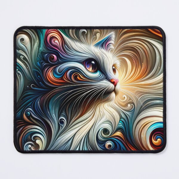 Item preview, Mystical Whimsy Abstract Visions of Feline Fantasy designed and sold by ArtComixHaven.