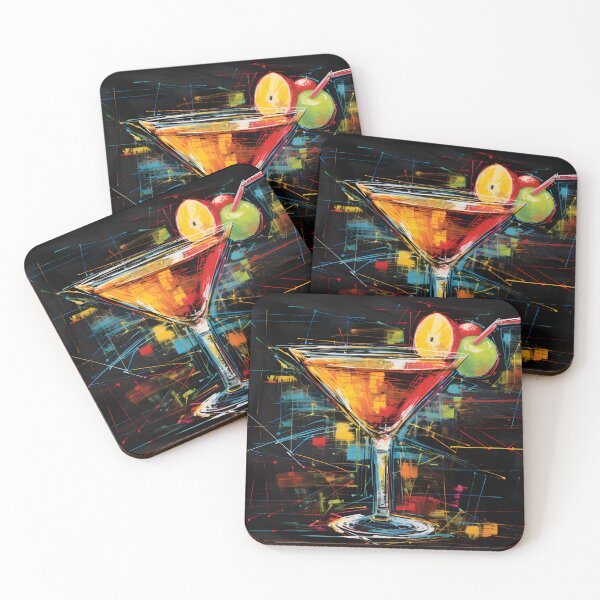 Item preview, Martini Serenade- A Noir Canvas of Exquisite Flavors AI Generated designed and sold by OlfactoART Studio.