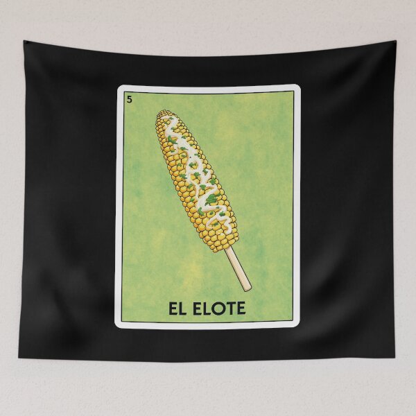 Item preview, El Elote Mexican Lottery Card Parody Street Corn On The Cob designed and sold by PNGShop.