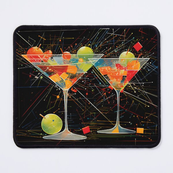 Item preview, Appletini Sip and Swirl- A Symphony of Colors in Martini Bliss Generative AI designed and sold by OlfactoART Studio.
