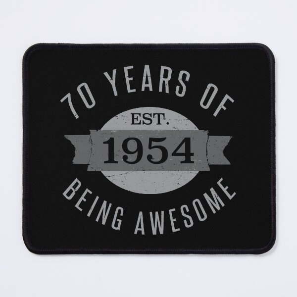 Item preview, Awesome 70th Birthday Est 1954 designed and sold by thepixelgarden.
