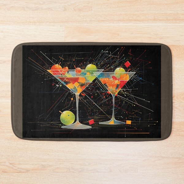 Item preview, Appletini Sip and Swirl- A Symphony of Colors in Martini Bliss Generative AI designed and sold by OlfactoART Studio.