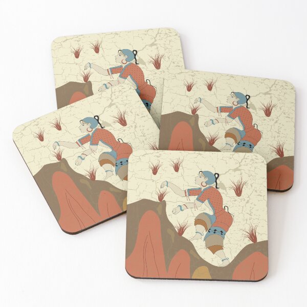 Item preview, Minoan Saffron Gatherer Pattern designed and sold by Aeterna Prints.