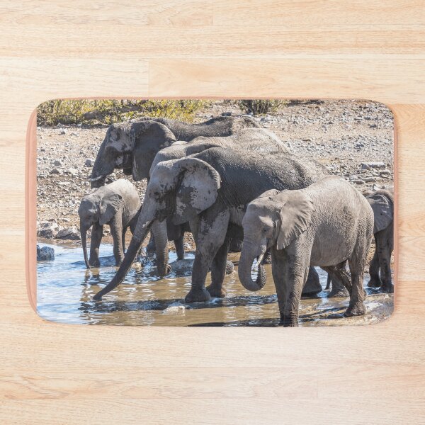 Item preview, Namibia. Etosha National Park. Elephants at a Waterhole.  designed and sold by vadim19.