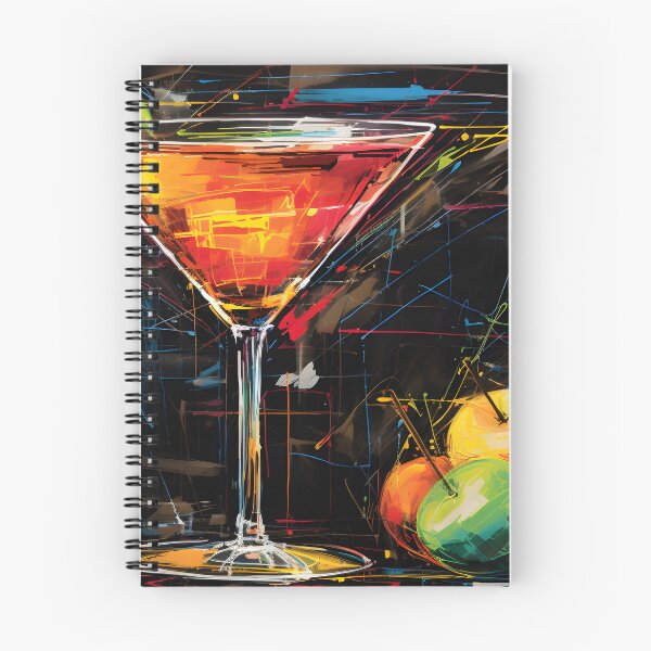 Item preview, The Dance of Appletini Tastes- A Vibrant Cocktail Ballet on Chalkboard Generative AI designed and sold by OlfactoART Studio.