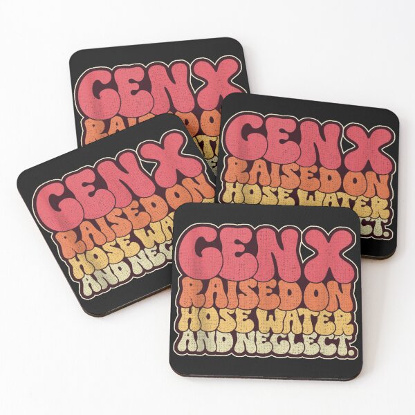 Item preview, Gen X Raised On Hose Water And Neglect Retro Colors designed and sold by YerrouDesing.