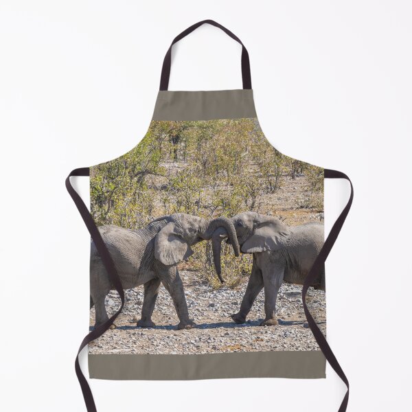 Item preview, Namibia. Etosha National Park. Young Elephants Fighting. designed and sold by vadim19.