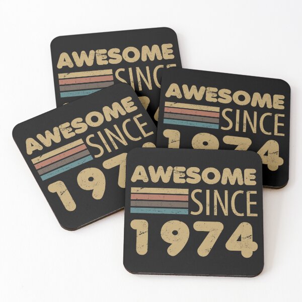 Item preview, Awesome Since 1974 50th Birthday designed and sold by thepixelgarden.