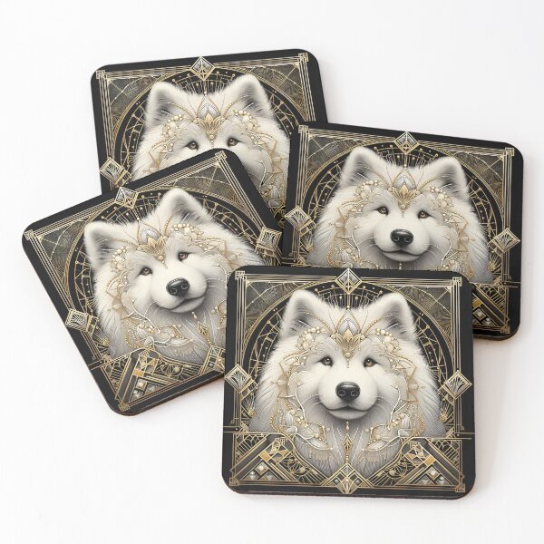 Item preview, Samoyed Magic: A Unique Artistic Expression designed and sold by PawspectCreate.