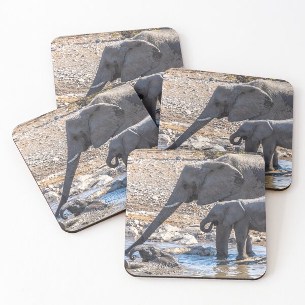 Item preview, Namibia. Etosha National Park. Baby Elephant Having Fun in the Water.  designed and sold by vadim19.