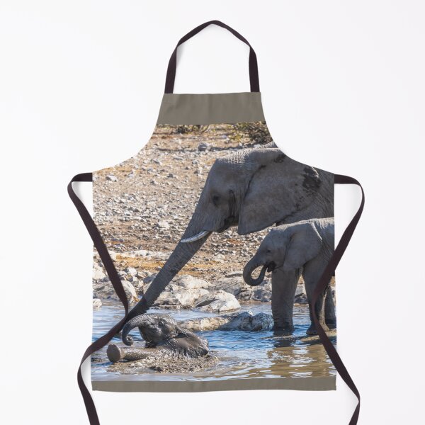 Item preview, Namibia. Etosha National Park. Baby Elephant Having Fun in the Water. designed and sold by vadim19.