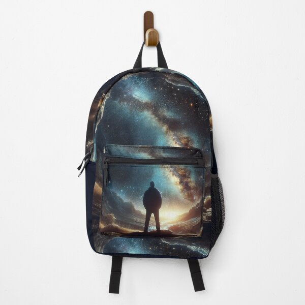 Item preview, Contemplation at the Edge Humanity's Gaze into Infinity designed and sold by ArtComixHaven.