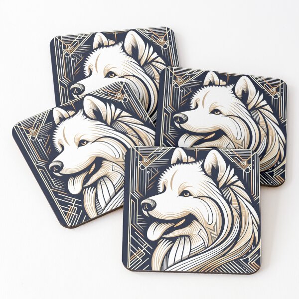 Item preview, Samoyed Elegance: Artistic Wonder designed and sold by PawspectCreate.