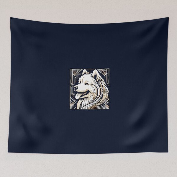 Item preview, Samoyed Elegance: Artistic Wonder designed and sold by PawspectCreate.
