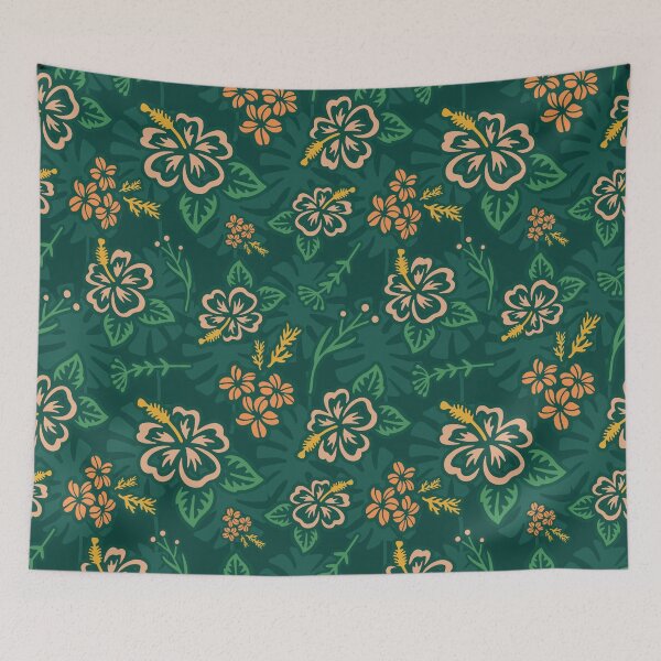 Item preview, Happy Hibiscus || Tropical Scatter Pattern designed and sold by Stacey Spivak.