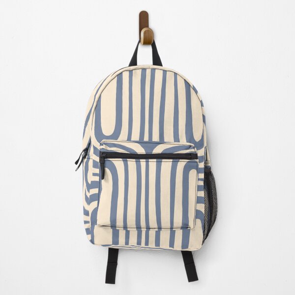 Item preview, Midcentury Modern Confaab Abstract Pattern in Stone Blue and Cream designed and sold by kierkegaard.