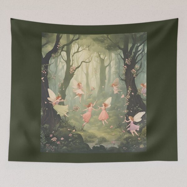 Item preview, Cottagecore - Fairies Dancing 1 designed and sold by rylalgarra.