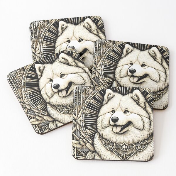 Item preview, Samoyed Cartoon Joyride designed and sold by PawspectCreate.