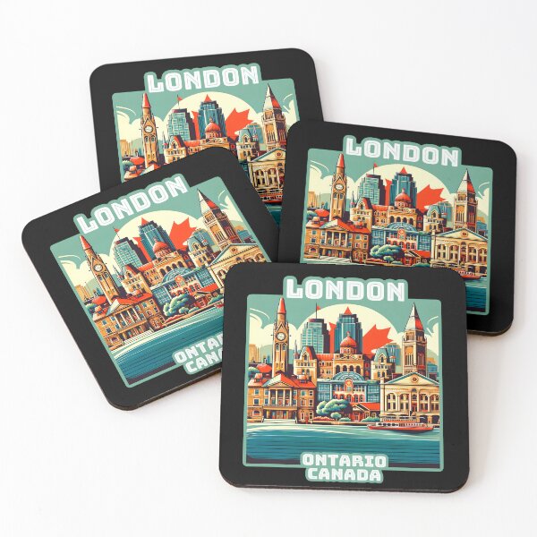 Item preview, London, Ontario Canada Retro Skyline designed and sold by Unitepeople.