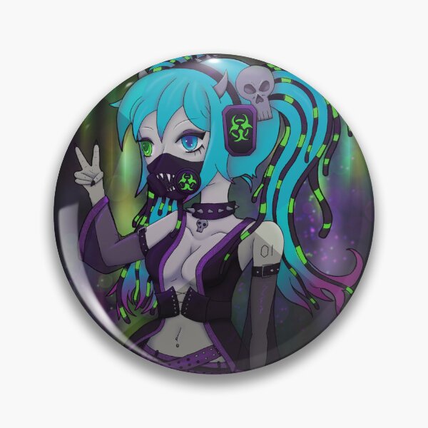 Item preview, Cyber Goth Hatsune Miku designed and sold by ZombieCheshire.