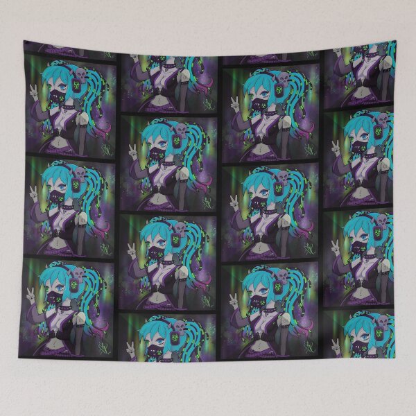 Item preview, Cyber Goth Hatsune Miku designed and sold by ZombieCheshire.