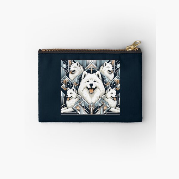 Item preview, Samoyed Sophistication in Art Deco designed and sold by PawspectCreate.